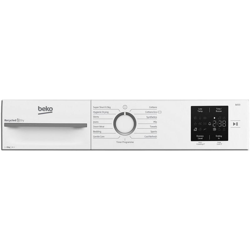 Beko BMN3T3823W 8kg Heat Pump Tumble Dryer White - A++ Rated