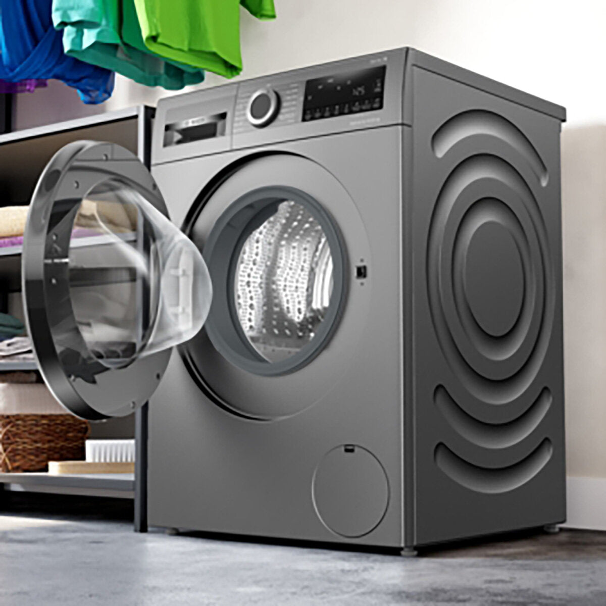 Bosch WNG254R1GB Series 6 Washer Dryer, 10.5/6kg Capacity, D Rated in Graphite