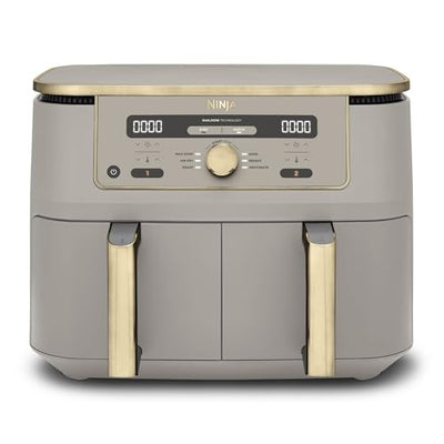 Ninja MAX Dual Zone Digital Air Fryer, 9.5L, Stone Gold DZ400UKSTGD