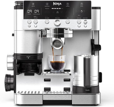 Ninja Luxe Premier 3-in-1 Coffee Machine, Silver ES601UK