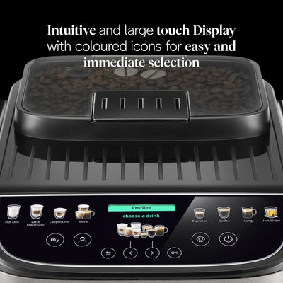 De'Longhi Magnifica Evo Next - Automatic Coffee Machine 13 Drinks Titanium