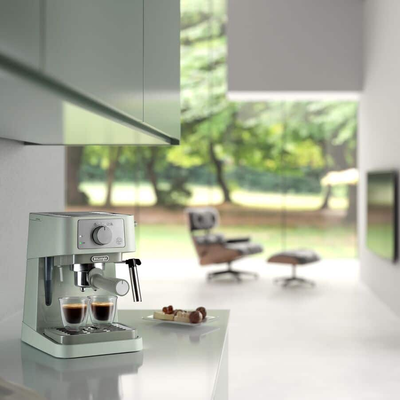 Delonghi EC260.GR Stilosa Traditional Barista Pump Manual Espresso Coffee Machine Green