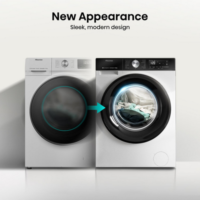 Hisense 3S Series WF3S1043BW3 WiFi-Enabled 10.5kg 1400 Spin Freestanding Washing Machine White