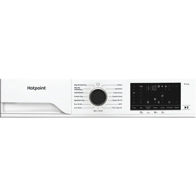 Hotpoint HBD9681ANTSTAIN 9+6kg 1400 Spin Freestanding Front Load Washer Dryer - White