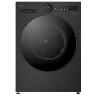 LG F4X7009TBB 9kg 1400 Spin AI Direct Drive Freestanding Washing Machine Black