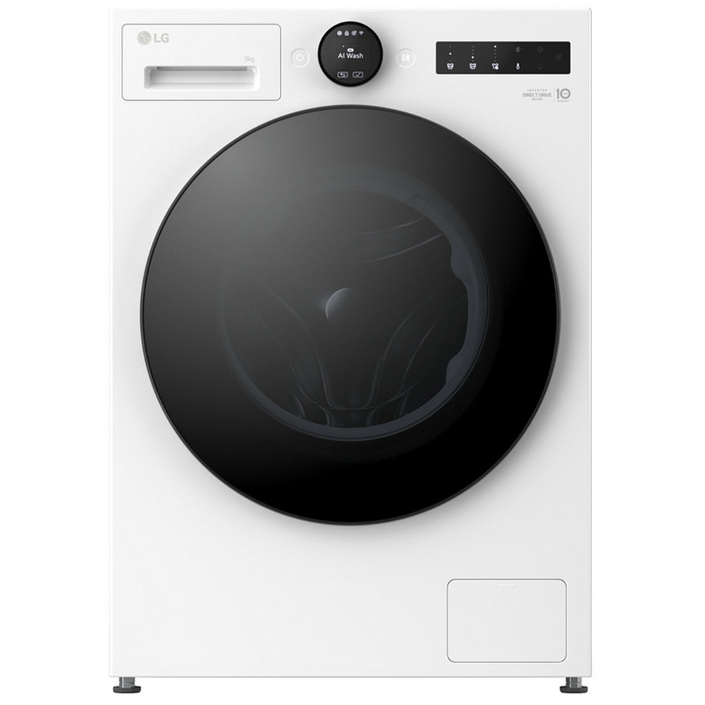 LG F4X7009TWB 9kg 1400 Spin AI Direct Drive Freestanding Washing Machine White