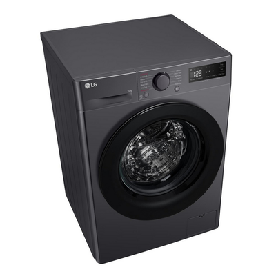 LG F4Y510GBLN1 10kg Steam 1400 Spin Freestanding Front Loading Washing Machine Slate Grey