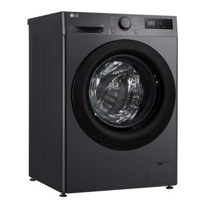 LG F4Y510GBLN1 10kg Steam 1400 Spin Freestanding Front Loading Washing Machine Slate Grey