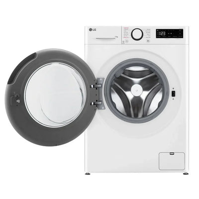 LG F4Y511WBLN1 11kg Steam 1400 Spin Freestanding Front Load Washing Machine White - A Rated