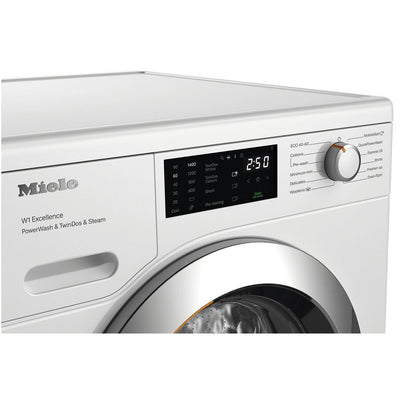 Miele WEG885 WCS 9kg 1400 Spin PowerWash & SteamCare Washing Machine Lotus White
