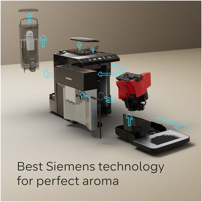 Siemens EQ500 TP515GB1 Bean to Cup Fully Automatic Coffee Machine with Milk Frother & Touch Display - Clearance